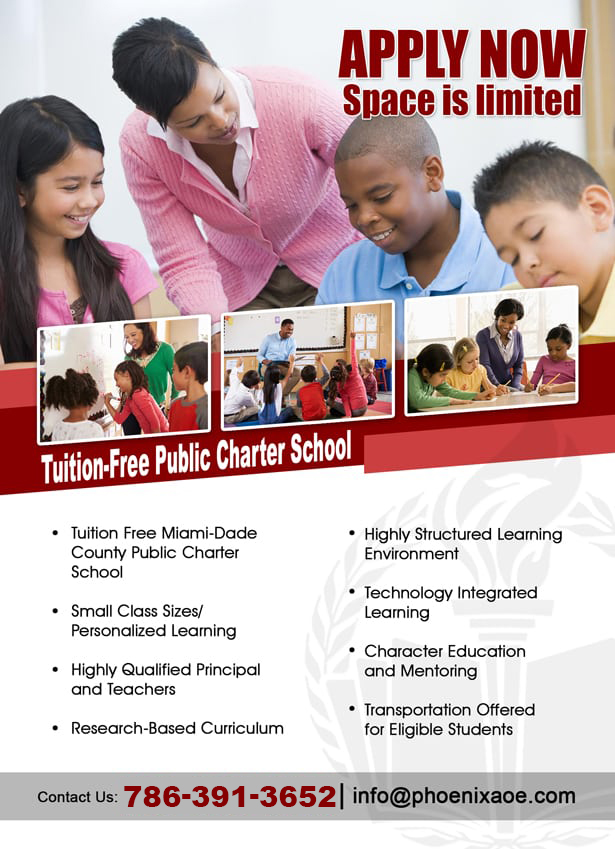 Phoenix Academy of Excellence Tuition Free Charter School Miami Dade